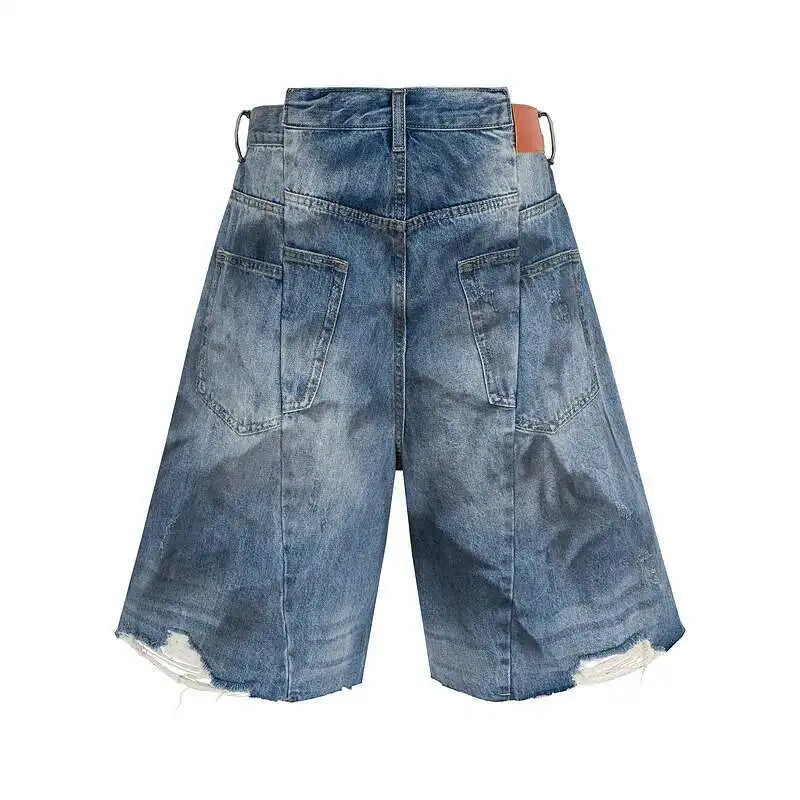 Marker Dark Blue Jean Shorts