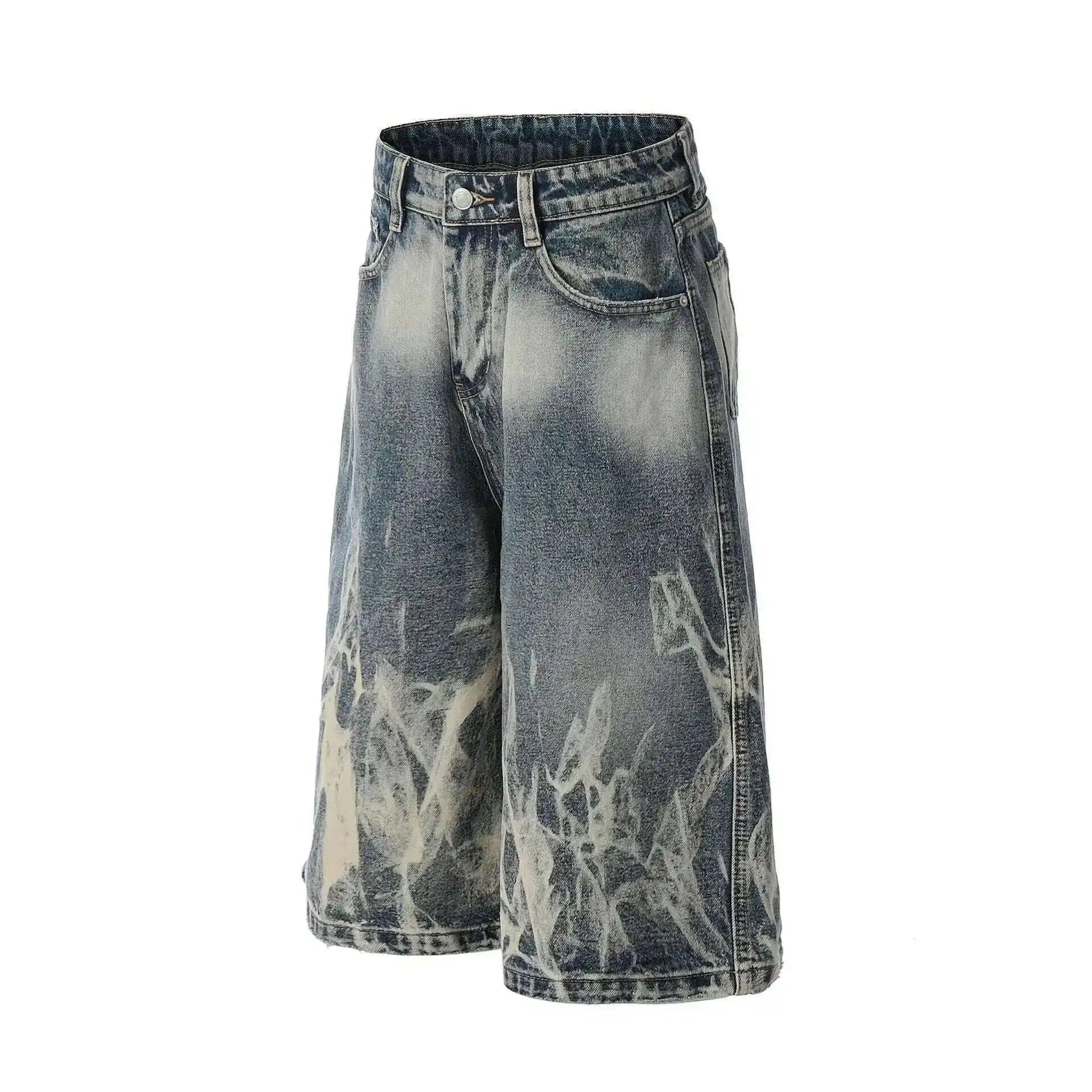 Over Dyed Vintage Wash Jean Shorts