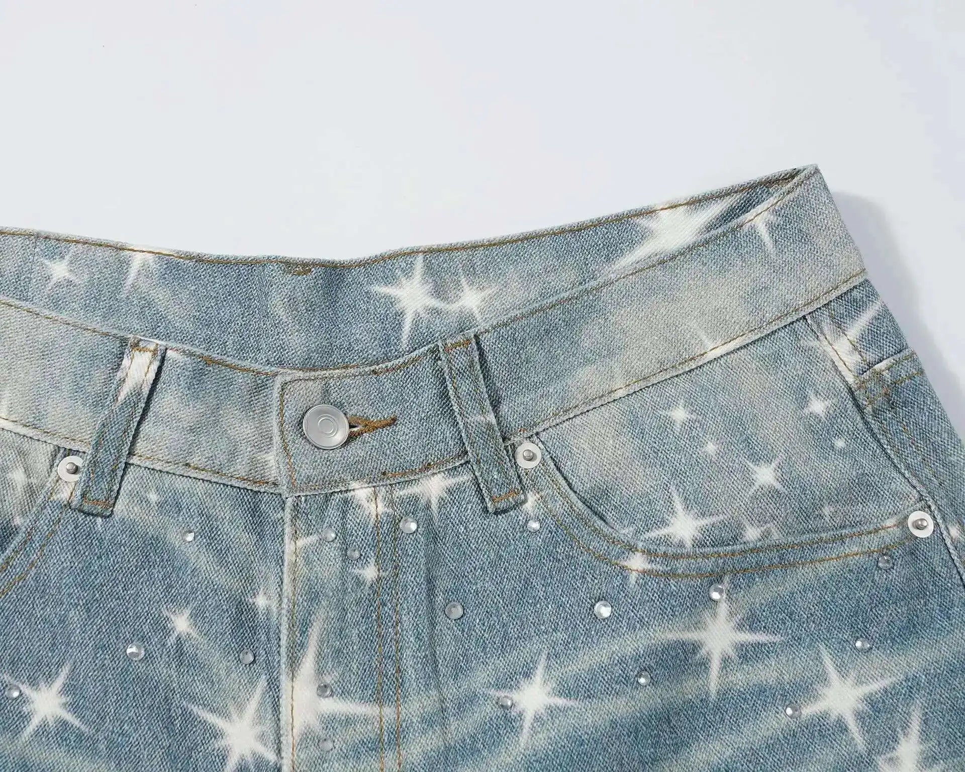 Vintage Wash Star Denim - Blue