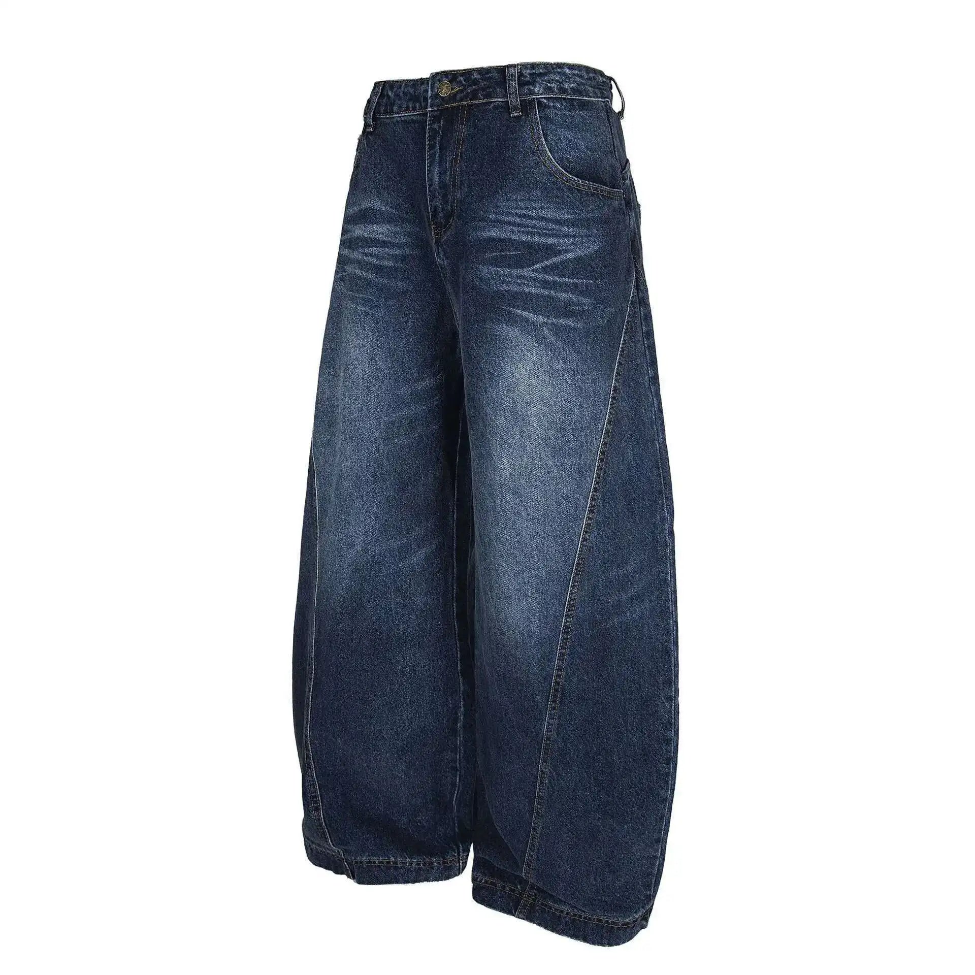 Dark Blue Vintage Wash Jeans