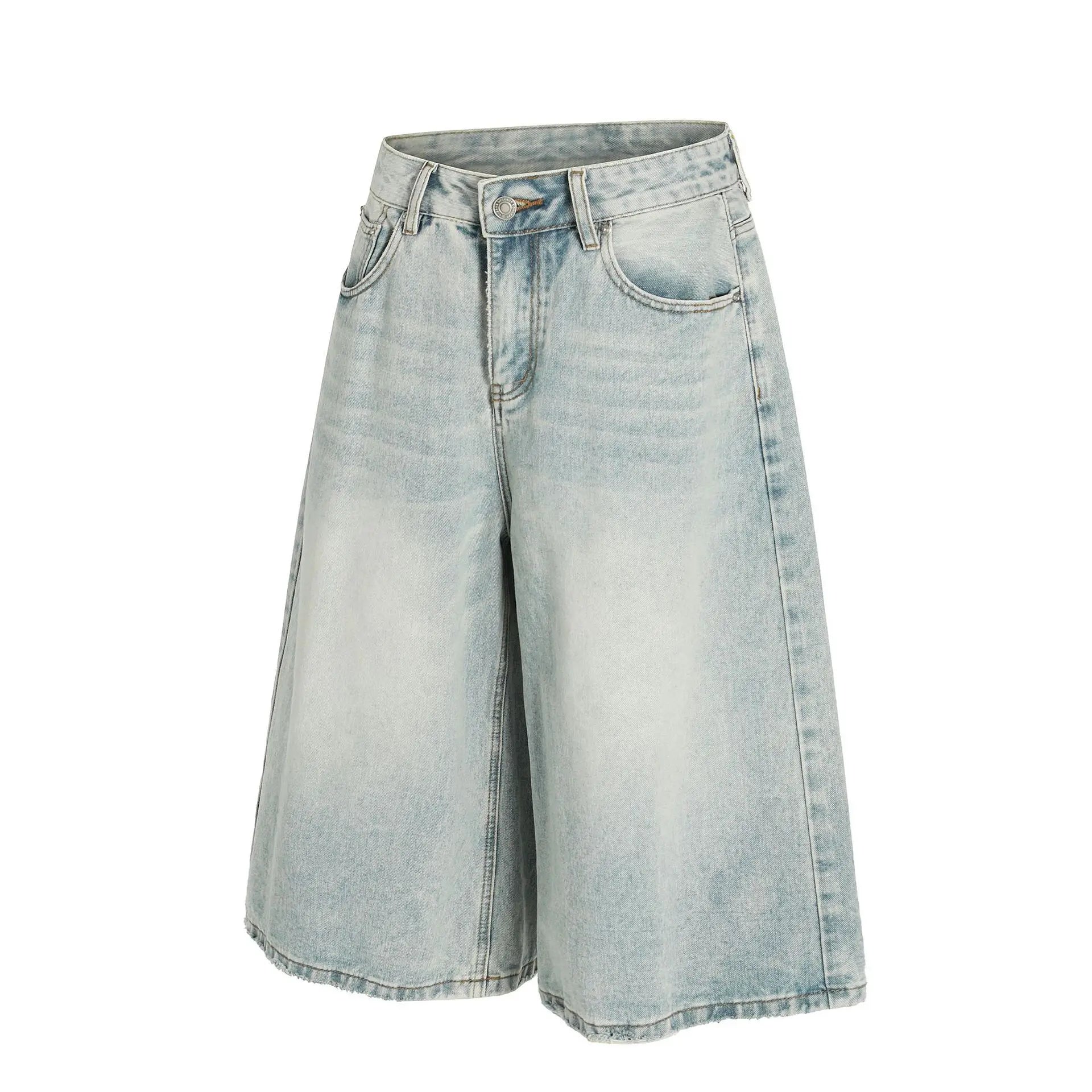 Light Wash Jean Shorts