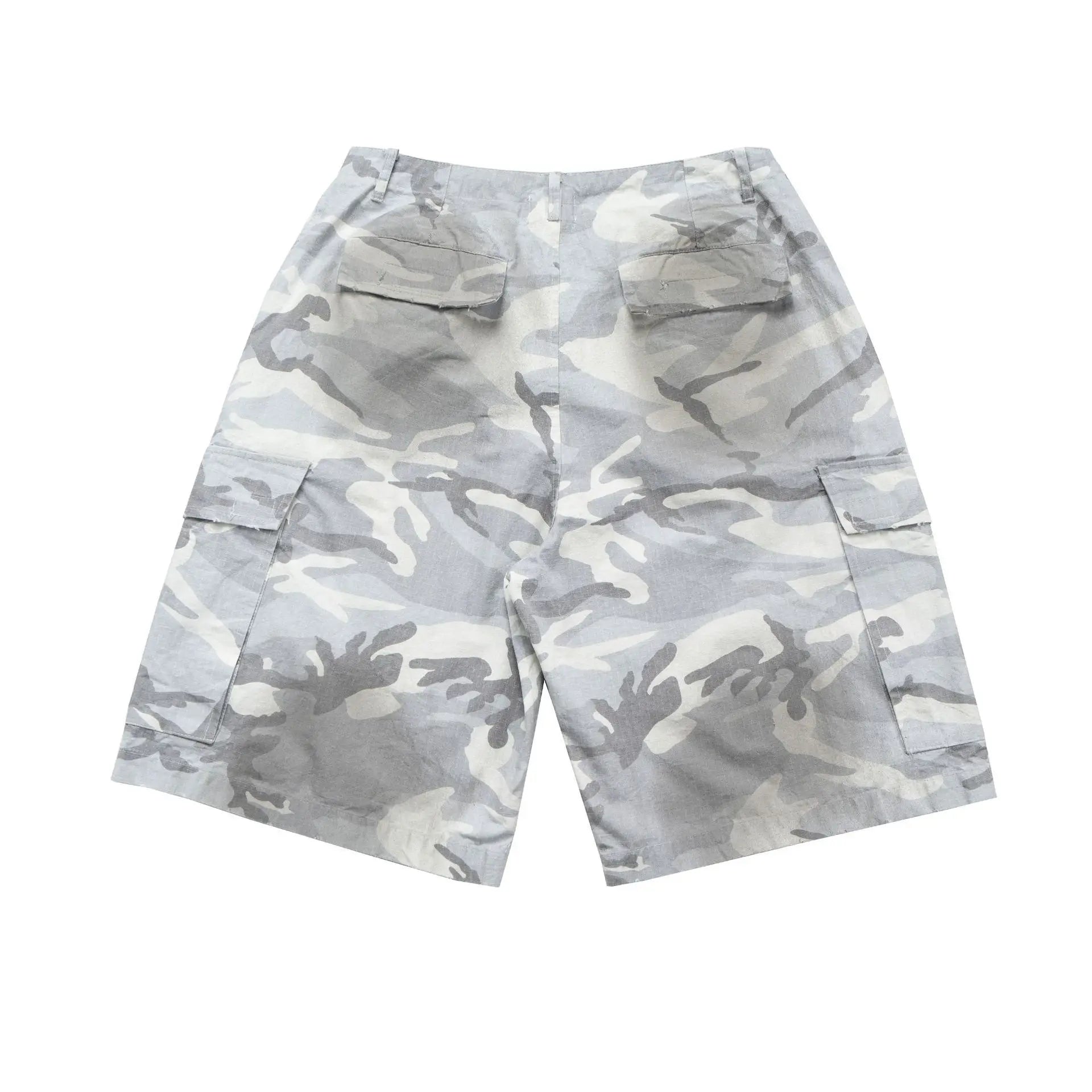 Camo Cargo Shorts - White Camo