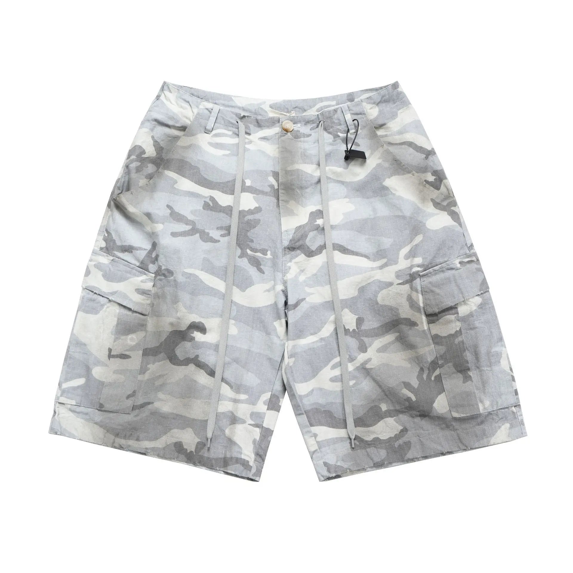Camo Cargo Shorts - White Camo